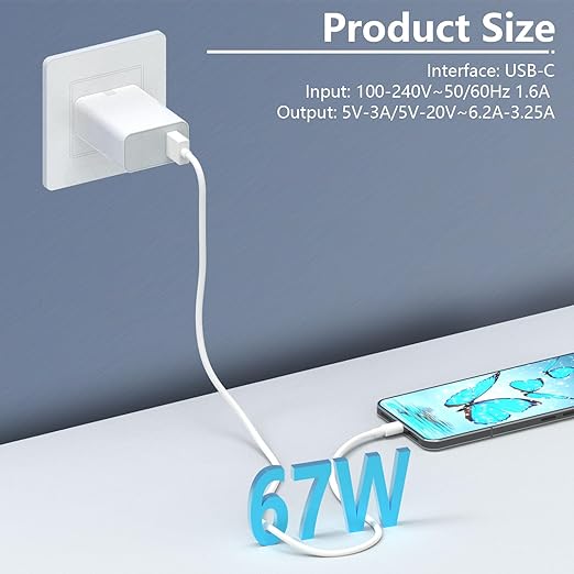 Xiaomi SuperFast 67W charging Kit with Type C Cable Xiaomi SuperFast 67W charging Kit with Type C Cable